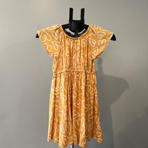 Cat & Jack, Mustard Yellow Girls Dresses (Girl's), size 7/6